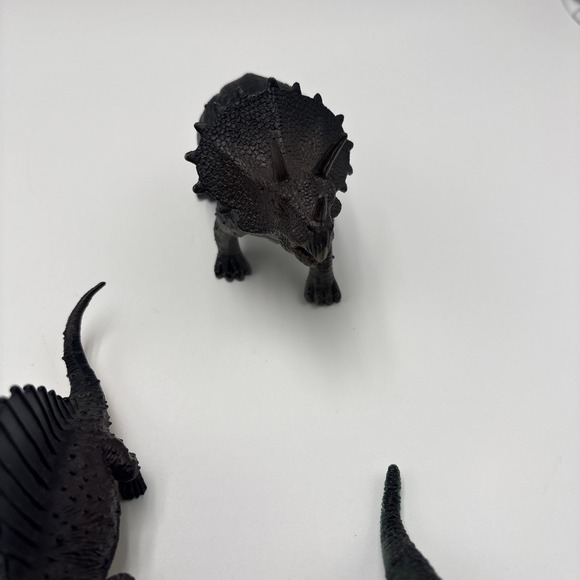 Vintage Dinosaur Figures Soft Hard Plastic Unbranded Lot Of 6 Velociraptor - Picture 13 of 16